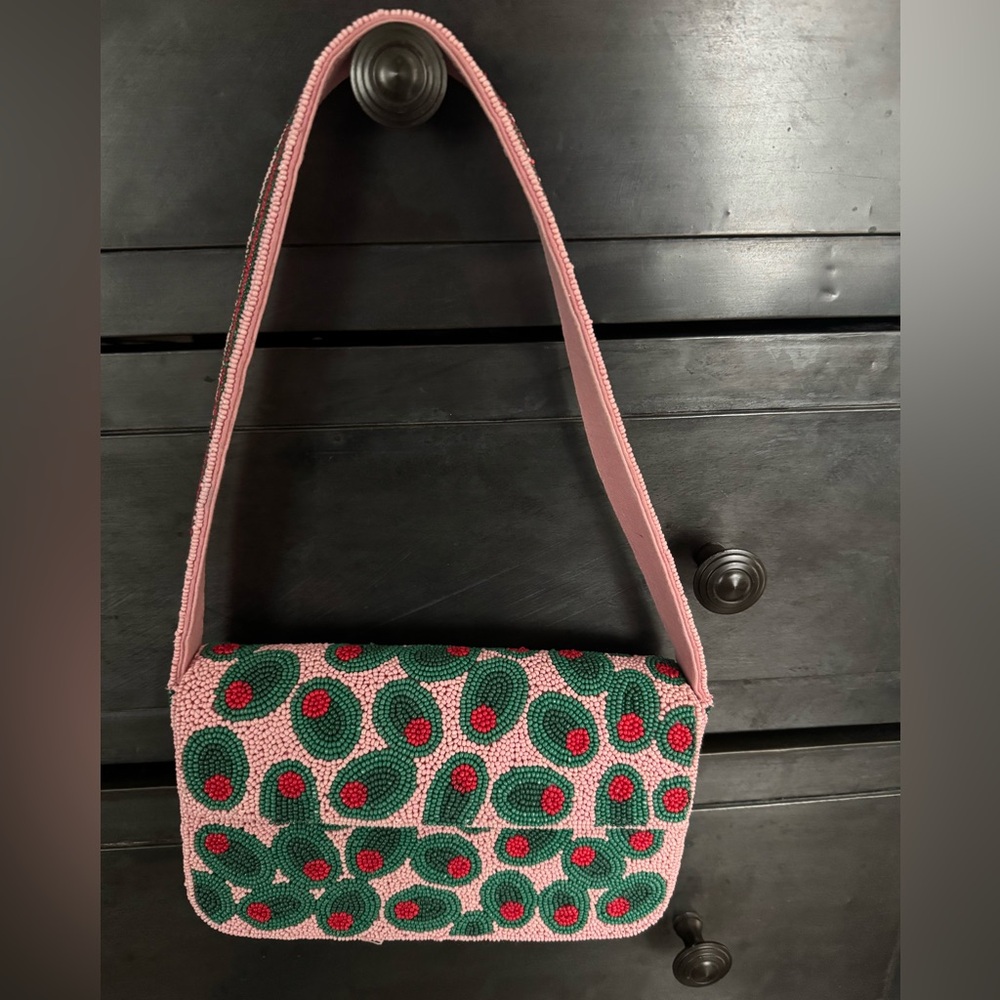 Anthropologie the Fiona Beaded Bag: Food and Drink Edition - Olives